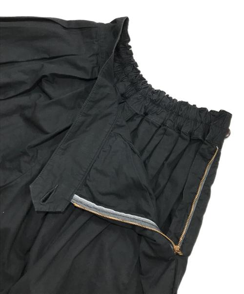 HARVESTY（ハーベスティー）HARVESTY (ハーベスティー) コットン プリーツ キュロット パンツ ブラック サイズ:1の古着・服飾アイテム