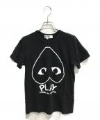 PLAY COMME des GARCONSプレイコムデギャルソン）の古着「逆さまハートTシャツ」｜ブラック