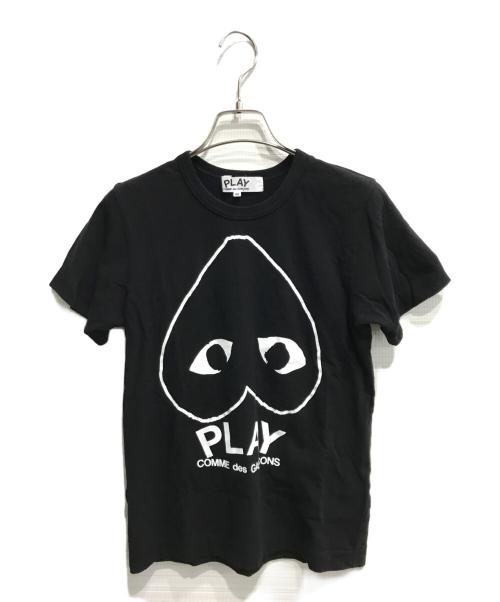 PLAY COMME des GARCONS（プレイコムデギャルソン）PLAY COMME des GARCONS (プレイコムデギャルソン) 逆さまハートTシャツ ブラック サイズ:Mの古着・服飾アイテム