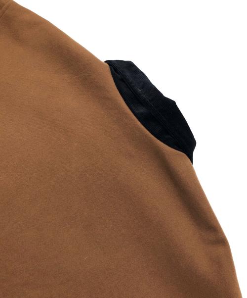 X-LARGE（エクストララージ）X-LARGE (エクストララージ) QUILTED HALF ZIP SHIRT/ハーフジップブルゾン ブラウン サイズ:Mの古着・服飾アイテム