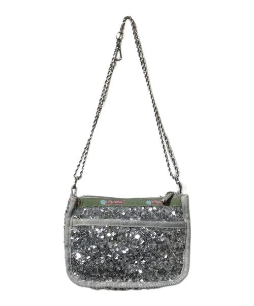 LeSportsac（レスポートサック）LeSportsac (レスポートサック) 2WAYチェーンミニバッグ シルバーの古着・服飾アイテム