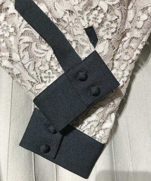 Diagram（ダイアグラム）Diagram (ダイアグラム) レース レイヤードニットワンピース ベージュ サイズ:36の古着・服飾アイテム