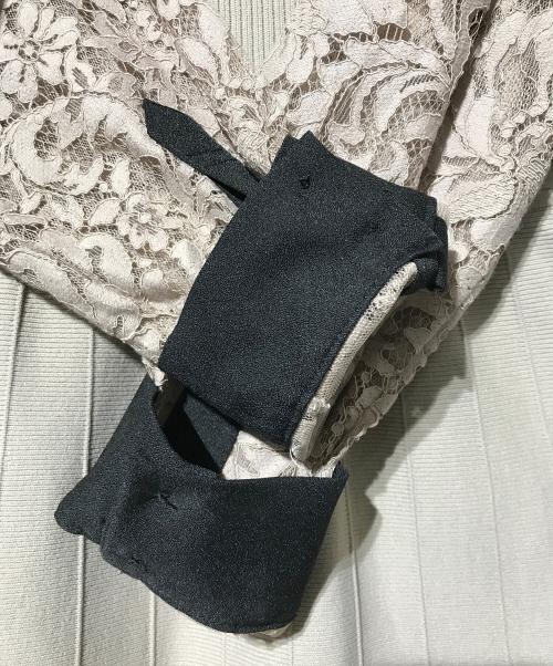Diagram（ダイアグラム）Diagram (ダイアグラム) レース レイヤードニットワンピース ベージュ サイズ:36の古着・服飾アイテム