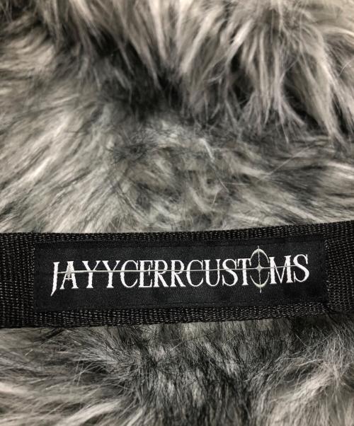 jayycerrcustoms（ジェイ・サー・カスタムズ）jayycerrcustoms (ジェイ・サー・カスタムズ) ファーバックパック グレーの古着・服飾アイテム
