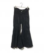 PAMEO POSEパメオポーズ）の古着「Super Flare Pants」｜ブラック