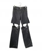 PAMEO POSEパメオポーズ）の古着「Cowboy Pants」｜ブラック