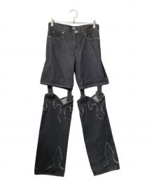 PAMEO POSE（パメオポーズ）の古着「Cowboy Pants」｜ブラック