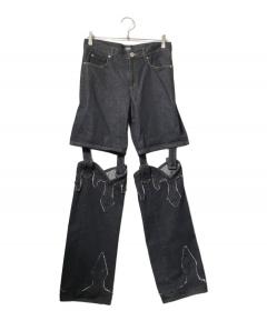 中古・古着通販】PAMEO POSE (パメオポーズ) Laces-up Denim Baggy