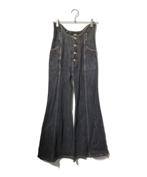 PAMEO POSE（パメオポーズ）PAMEO POSE (パメオポーズ) Alien Leg Denim Pants/ハイウエストフレアデニムパンツ グレー サイズ:Sの古着・服飾アイテム