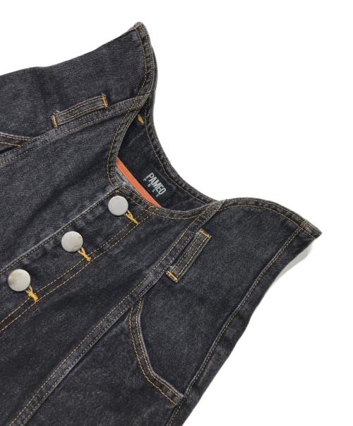 PAMEO POSE（パメオポーズ）PAMEO POSE (パメオポーズ) Alien Leg Denim Pants/ハイウエストフレアデニムパンツ グレー サイズ:Sの古着・服飾アイテム
