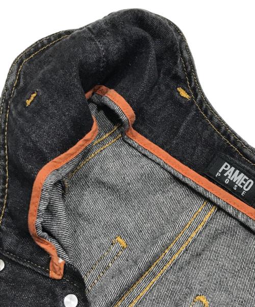 PAMEO POSE（パメオポーズ）PAMEO POSE (パメオポーズ) Alien Leg Denim Pants/ハイウエストフレアデニムパンツ グレー サイズ:Sの古着・服飾アイテム
