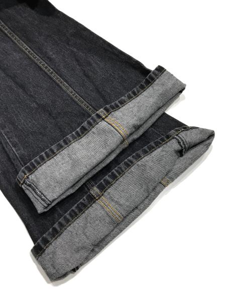 PAMEO POSE（パメオポーズ）PAMEO POSE (パメオポーズ) Alien Leg Denim Pants/ハイウエストフレアデニムパンツ グレー サイズ:Sの古着・服飾アイテム