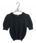 PAMEO POSE（パメオポーズ）の古着「Big Bow Knit Top/半袖ニット」｜ブラック