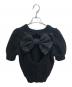 PAMEO POSE (パメオポーズ) Big Bow Knit Top/半袖ニット ブラック サイズ:F：5000円