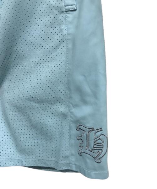 BREATH（ブレス）BREATH (ブレス) FAUX LEATHER SHORTS ブルー サイズ:Mの古着・服飾アイテム