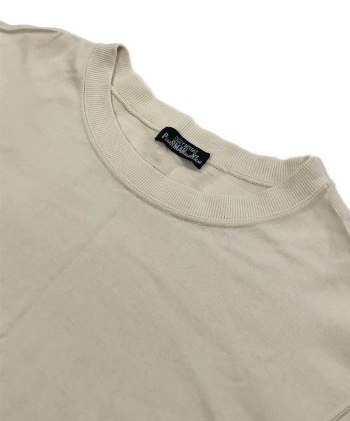 ISSEY MIYAKE PERMANENTE（イッセイミヤケ ペルマネンテ）ISSEY MIYAKE PERMANENTE (イッセイミヤケ ペルマネンテ) クルーネックカットソー/ロングスリーブカットソー ベージュ サイズ:Mの古着・服飾アイテム