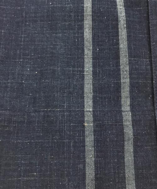 ISSEY MIYAKE PERMANENTE（イッセイミヤケ ペルマネンテ）ISSEY MIYAKE PERMANENTE (イッセイミヤケ ペルマネンテ) バンドカラーデザインシャツ ネイビー サイズ:Mの古着・服飾アイテム