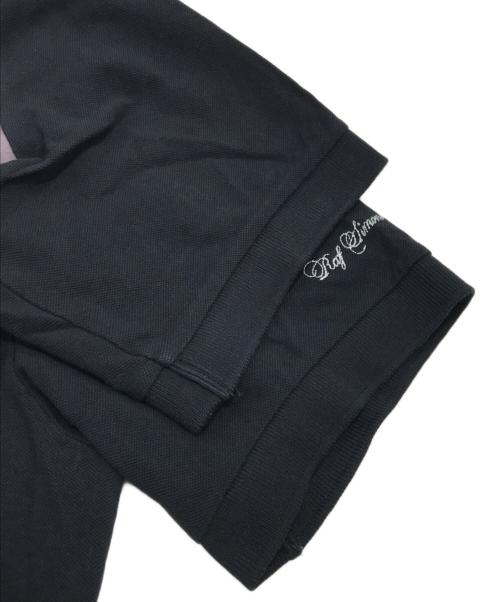 FRED PERRY（フレッドペリー）FRED PERRY (フレッドペリー) RAF SIMONS (ラフシモンズ) バッグフォトプリントポロシャツ ブラック サイズ:Lの古着・服飾アイテム