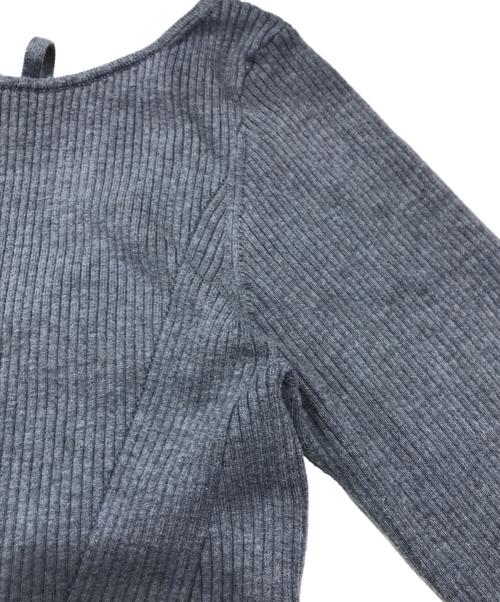 FRAY ID（フレイ アイディー）FRAY ID (フレイ アイディー) ニットドッキングワンピース グレー サイズ:1の古着・服飾アイテム