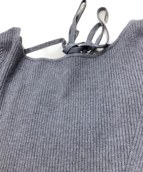 FRAY ID（フレイ アイディー）FRAY ID (フレイ アイディー) ニットドッキングワンピース グレー サイズ:1の古着・服飾アイテム
