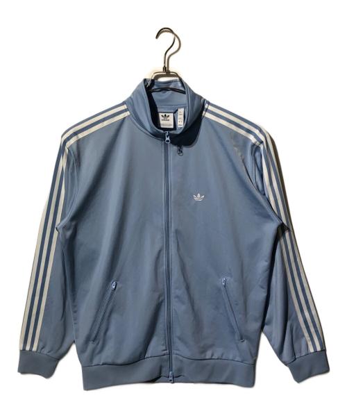 adidas（アディダス）adidas (アディダス) トラックジャケット/スタンドカラーブルゾン スカイブルー サイズ:Mの古着・服飾アイテム