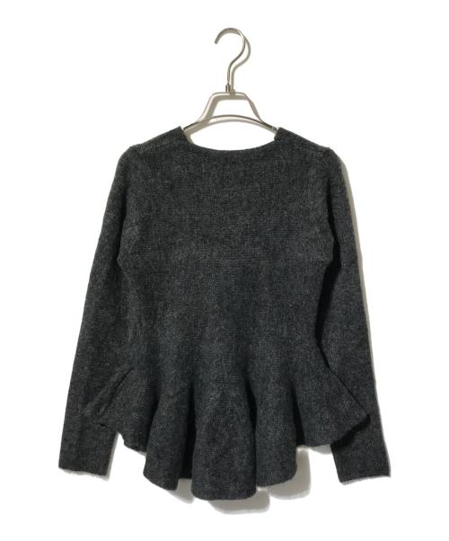 PLUS OTO.HA（プラスオトハ）PLUS OTO.HA (プラスオトハ) ペプラムセットアップ グレー サイズ:表記無しの古着・服飾アイテム