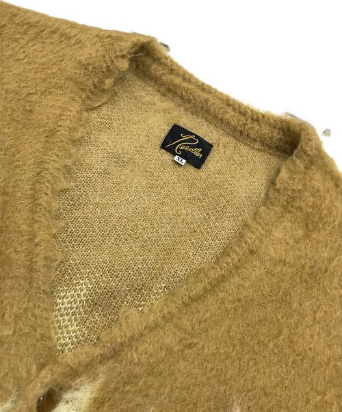Needles（ニードルズ）Needles (ニードルズ) Mohair Cardigan - Zigzag/カーディガン ブラウン サイズ:XLの古着・服飾アイテム