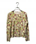 Blumarine ANNA MOLINARIブルマリン アンナ モリナーリ）の古着「フルーツ柄カーディガン」｜ピンク