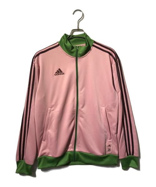 adidas（アディダス）adidas (アディダス) トラックジャケット/３ラインジャケット ピンク サイズ:Lの古着・服飾アイテム