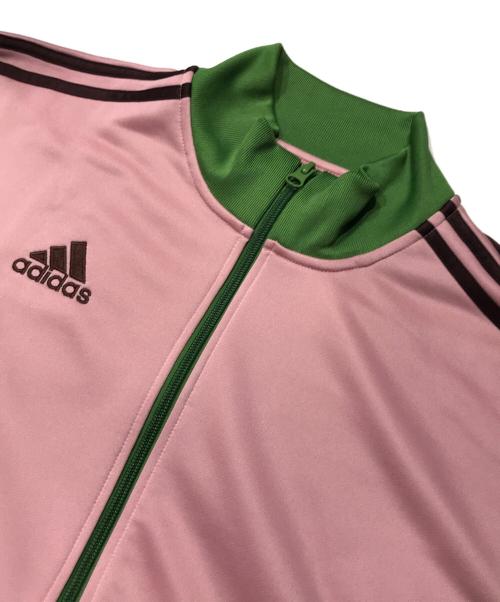 adidas（アディダス）adidas (アディダス) トラックジャケット/３ラインジャケット ピンク サイズ:Lの古着・服飾アイテム