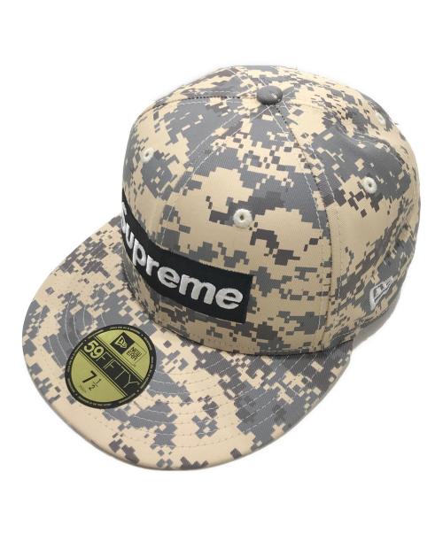 SUPREME（シュプリーム）Supreme (シュプリーム) New Era (ニューエラ) MLB (エムエルビー) チームズ ボックスロゴ ピッツバーグ パイレーツ キャップ グレー×ベージュの古着・服飾アイテム