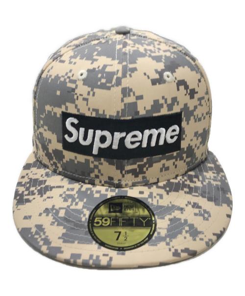 SUPREME（シュプリーム）Supreme (シュプリーム) New Era (ニューエラ) MLB (エムエルビー) チームズ ボックスロゴ ピッツバーグ パイレーツ キャップ グレー×ベージュの古着・服飾アイテム