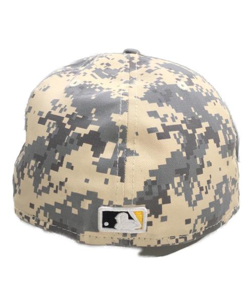 SUPREME（シュプリーム）Supreme (シュプリーム) New Era (ニューエラ) MLB (エムエルビー) チームズ ボックスロゴ ピッツバーグ パイレーツ キャップ グレー×ベージュの古着・服飾アイテム
