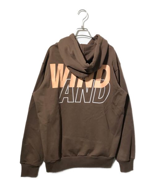 WIND AND SEA（ウィンダンシー）WIND AND SEA (ウィンダンシー) STRAIGHT HOODED SWEATSHIRT/パーカー ブラウン サイズ:Mの古着・服飾アイテム