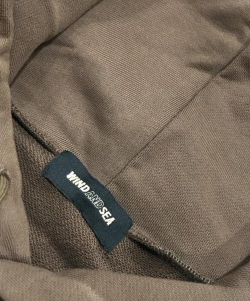 WIND AND SEA（ウィンダンシー）WIND AND SEA (ウィンダンシー) STRAIGHT HOODED SWEATSHIRT/パーカー ブラウン サイズ:Mの古着・服飾アイテム