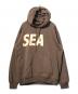 WIND AND SEA（ウィンダンシー）の古着「STRAIGHT HOODED SWEATSHIRT/パーカー」｜ブラウン