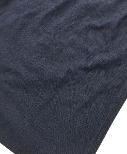 CONCHON QUINETTE（コンションキネット）CONCHON QUINETTE (コンションキネット) ヘリンボーンロングスリーブシャツ ネイビー サイズ:Sの古着・服飾アイテム