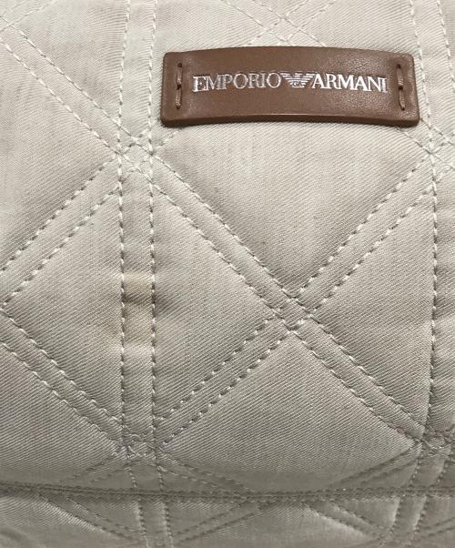 EMPORIO ARMANI（エンポリオ アルマーニ）EMPORIO ARMANI (エンポリオ アルマーニ) ロゴキルティングバッグ/2WAYバッグ ベージュの古着・服飾アイテム