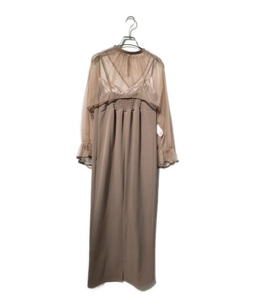 Ameri（アメリ）AMERI (アメリ) レイヤードワンピース ブラウン サイズ:160の古着・服飾アイテム