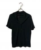 yohji yamamoto+noirヨウジヤマモトプリュスノアール）の古着「半袖カーディガン」｜ブラック