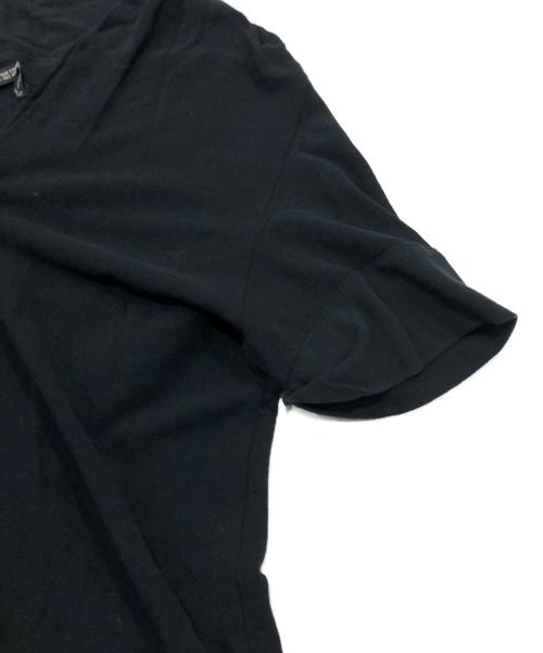 yohji yamamoto+noir（ヨウジヤマモトプリュスノアール）yohji yamamoto+noir (ヨウジヤマモトプリュスノアール) 半袖カーディガン ブラック サイズ:2の古着・服飾アイテム