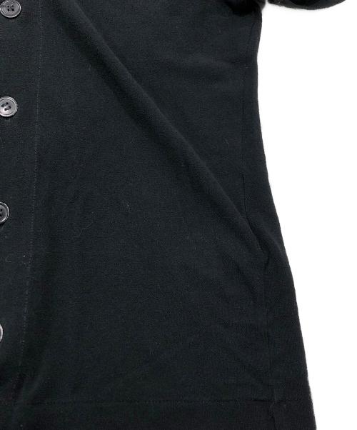 yohji yamamoto+noir（ヨウジヤマモトプリュスノアール）yohji yamamoto+noir (ヨウジヤマモトプリュスノアール) 半袖カーディガン ブラック サイズ:2の古着・服飾アイテム