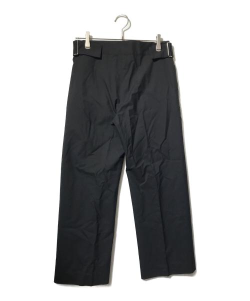 YOHJI YAMAMOTO（ヨウジヤマモト）YOHJI YAMAMOTO (ヨウジヤマモト) サイドベルトウールパンツ ブラック サイズ:1の古着・服飾アイテム