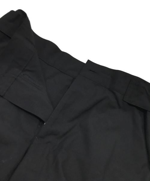 YOHJI YAMAMOTO（ヨウジヤマモト）YOHJI YAMAMOTO (ヨウジヤマモト) サイドベルトウールパンツ ブラック サイズ:1の古着・服飾アイテム