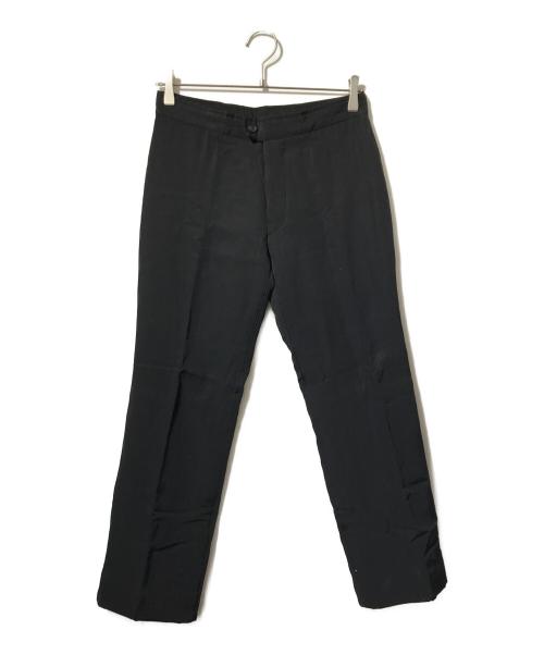 YOHJI YAMAMOTO（ヨウジヤマモト）YOHJI YAMAMOTO (ヨウジヤマモト) シルクパンツ ブラック サイズ:1の古着・服飾アイテム