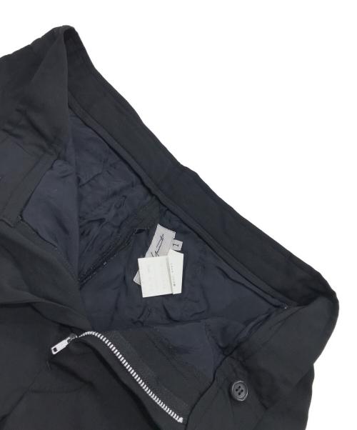 YOHJI YAMAMOTO（ヨウジヤマモト）YOHJI YAMAMOTO (ヨウジヤマモト) シルクパンツ ブラック サイズ:1の古着・服飾アイテム