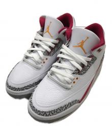 NIKE（ナイキ）の古着「エア ジョーダン 3 Cardinal Red/スニーカー」｜ホワイト×レッド