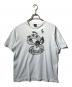 stussy（ステューシー）の古着「音符スカルSロゴプリントTシャツ」｜スカイブルー