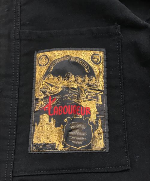 GOOD DESIGN SHOP COMME des GARCONS（グッドデザインショップ コムデギャルソン）GOOD DESIGN SHOP COMME des GARCONS (グッドデザインショップ コムデギャルソン) バックプリントコットンコート ブラック サイズ:Sの古着・服飾アイテム