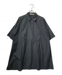 Acne studios（アクネ ストゥディオズ）の古着「ビッグプルオーバーシャツ」｜ブラック